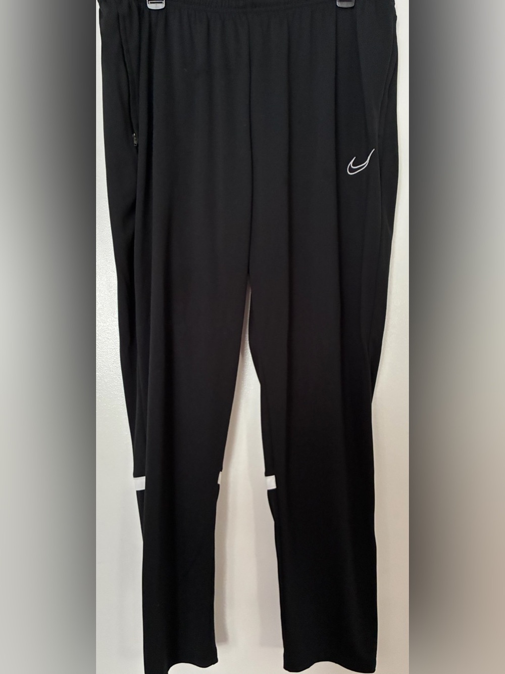 Nike Black Track Joggers with White Swoosh
